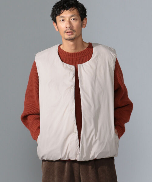 B:MING by BEAMS(ビーミングバイビームス)の「B:MING by BEAMS / ALLIED 中綿 クルーネック ベスト(ベスト・メンズ・ベージュ/ブラック・SMALL/X-LARGE/MEDIUM/LARGE)」の8枚目の写真