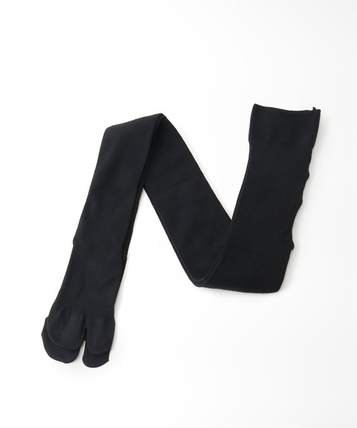 MARCOMONDE（マルコモンド）の「【MARCOMONDE/マルコモンド】 fine gauge tabi thights：タイツ（タイツ/ストッキング・レディース・チャコールグレー/ブラック・FREE）」の2枚目の写真