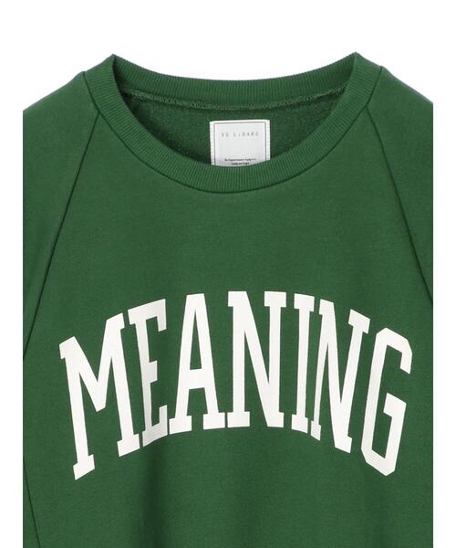 Green　Parks（グリーンパークス）の「裏毛ショート丈ロゴプルオーバー＊（スウェット・レディース・ダークグレー/杢グレー/グリーン・FREE）」の8枚目の写真