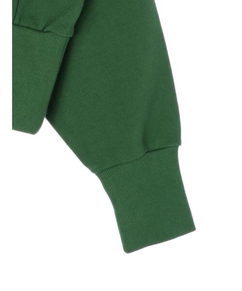 Green　Parks（グリーンパークス）の「裏毛ショート丈ロゴプルオーバー＊（スウェット・レディース・ダークグレー/杢グレー/グリーン・FREE）」の9枚目の写真