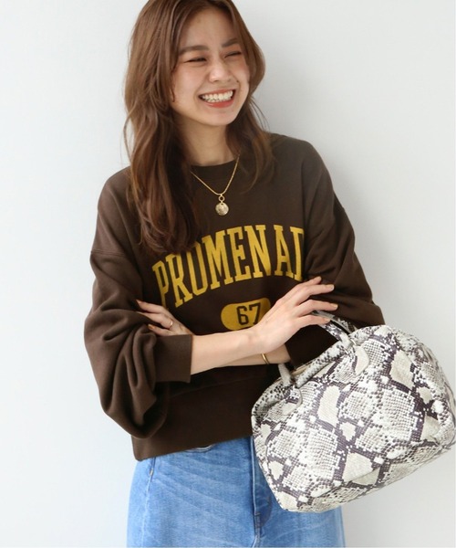 JOURNAL STANDARD relume（ジャーナルスタンダード　レリューム）の「カレッジスウェットNo.67◆（スウェット・レディース・ブラック/ブラウン/グリーン・FREE）」の2枚目の写真