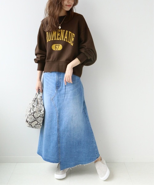 JOURNAL STANDARD relume（ジャーナルスタンダード　レリューム）の「カレッジスウェットNo.67◆（スウェット・レディース・ブラック/ブラウン/グリーン・FREE）」の12枚目の写真