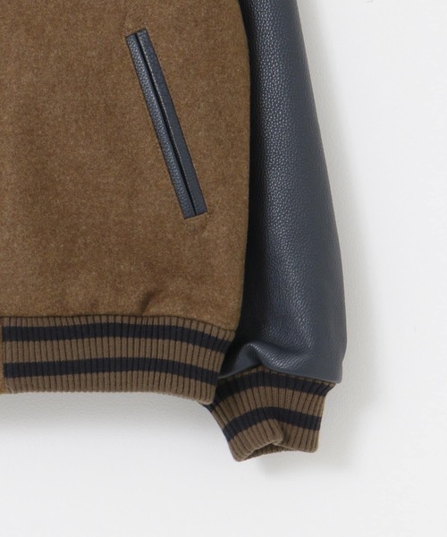 SKOOKUM（スクーカム）の「『別注』SKOOKUM×Sonny Label　Award JACKET（スタジャン・メンズ・ホワイト/ブラウン・LARGE/X-LARGE）」の14枚目の写真