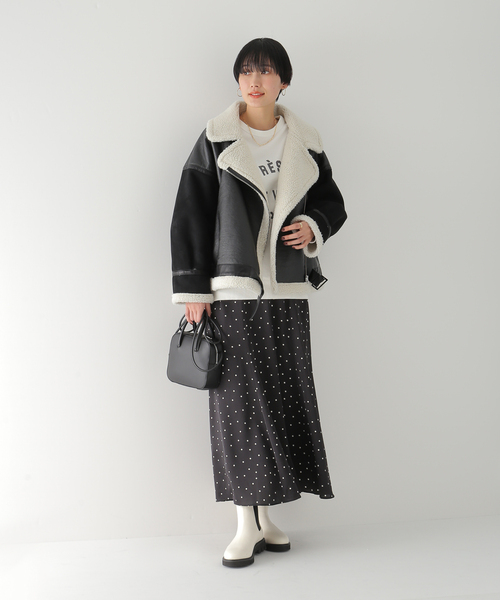 セール】B3ボアライダースブルゾン◇（ミリタリージャケット