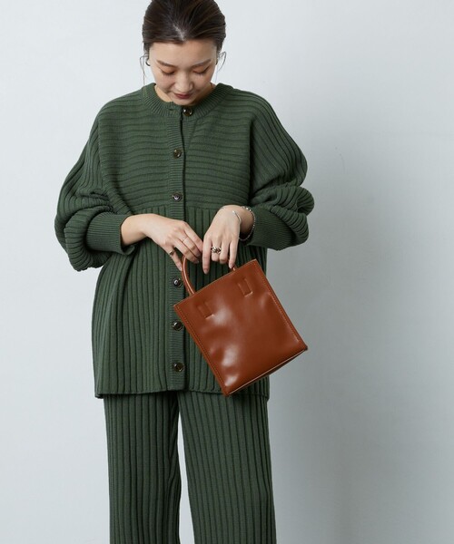 FREAK'S STORE（フリークスストア）の「▽【WEB限定】リブニットカーデガンセットアップ(ニット・リブパンツ)（ニット/セーター・レディース・ナチュラル/ネイビー/ブラック/オリーブ/パープル・SMALL/MEDIUM）」の11枚目の写真