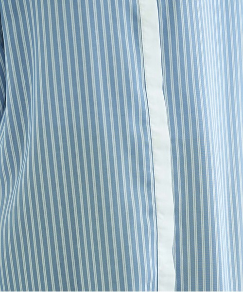 VACANCY（ヴァカンシー）の「ストライプシアーシャツワンピース（ワンピース・レディース・ホワイト/ブルー/グリーン・FREE）」の18枚目の写真