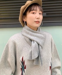 【WHIMSIC】プレーンニットスカーフ