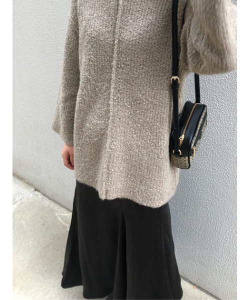 moussy  STITCHING ニットチュニック MOUSSY（マウジー）の「LOOSE KNIT チュニック（ニット/セーター