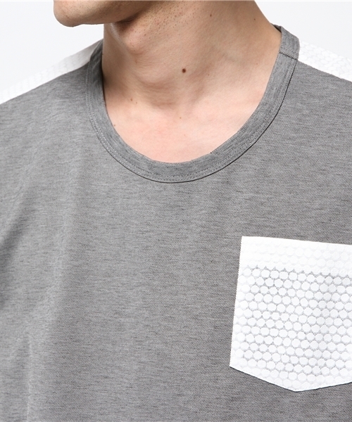 MIDWEST（ミッドウエスト）の「ANREALAGE クルーカットアウトラストT-シャツ（Tシャツ/カットソー・メンズ・ブラック/ホワイト・LARGE/MEDIUM）」の8枚目の写真