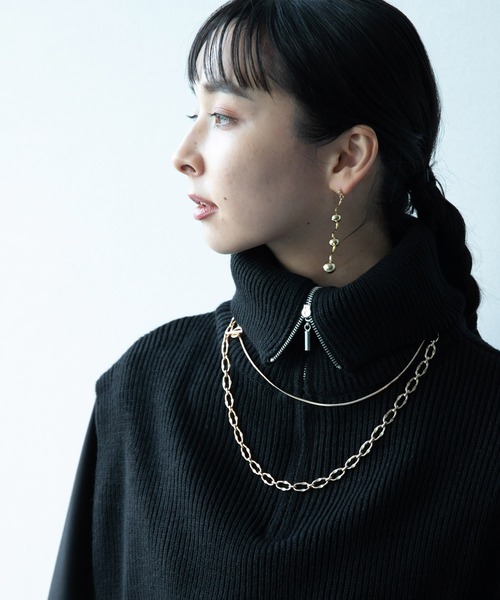 HARE(ハレ)の「3チェーンマルチネックレス(HARE)(ネックレス・レディース・シルバー/ゴールド・FREE)」の10枚目の写真