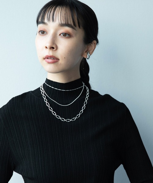 HARE(ハレ)の「3チェーンマルチネックレス(HARE)(ネックレス・レディース・シルバー/ゴールド・FREE)」の13枚目の写真