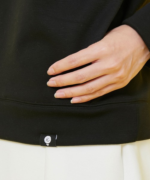 JUN&ROPE'（ジュンアンドロペ）の「【三枝こころさんコラボ】「GOLF」プリントライン入り長袖プルオーバー（Tシャツ/カットソー・レディース・ホワイト/ブラック・S/M/L）」の15枚目の写真