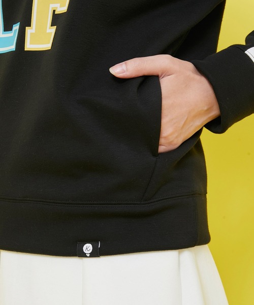 JUN&ROPE'（ジュンアンドロペ）の「【三枝こころさんコラボ】「GOLF」プリントライン入り長袖プルオーバー（Tシャツ/カットソー・レディース・ホワイト/ブラック・S/M/L）」の14枚目の写真