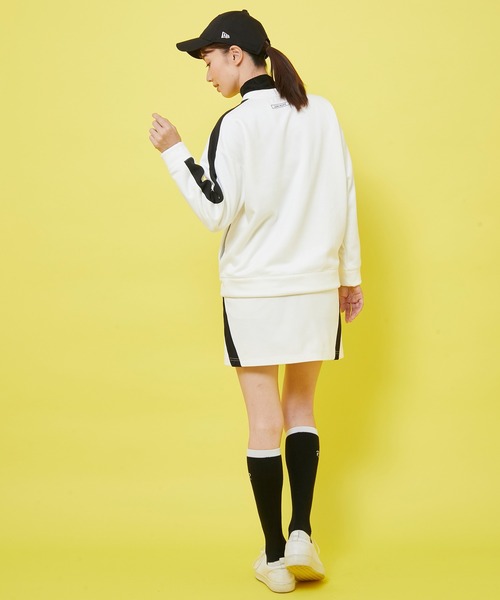 JUN&ROPE'（ジュンアンドロペ）の「【三枝こころさんコラボ】「GOLF」プリントライン入り長袖プルオーバー（Tシャツ/カットソー・レディース・ホワイト/ブラック・S/M/L）」の4枚目の写真