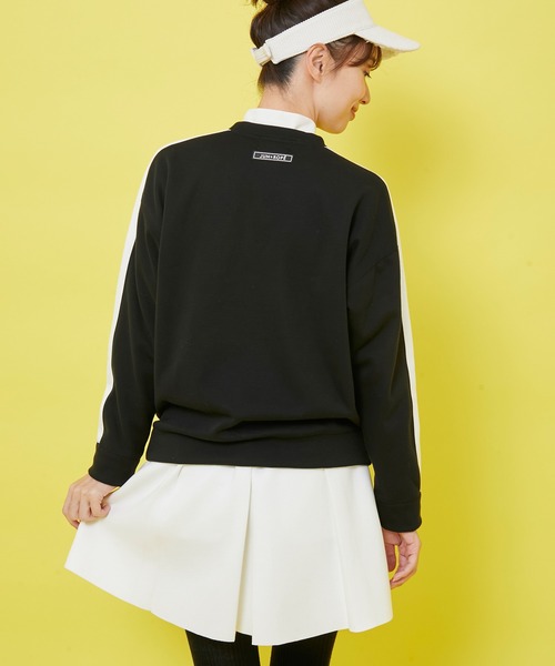 JUN&ROPE'（ジュンアンドロペ）の「【三枝こころさんコラボ】「GOLF」プリントライン入り長袖プルオーバー（Tシャツ/カットソー・レディース・ホワイト/ブラック・S/M/L）」の8枚目の写真