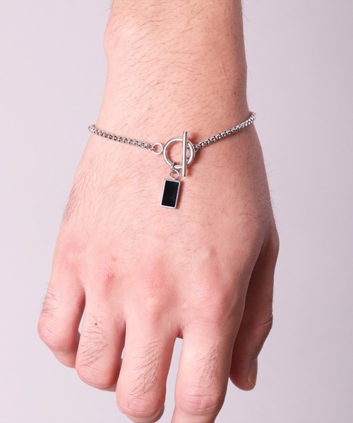 BAYBLO（ベイブロ）の「(BB)【ユニセックス】スクエアトップ ステンレス ベネチアンチェーン ブレスレット（ブレスレット・メンズ・シルバー系その他2/シルバー系その他・FREE/ONE SIZE）」の11枚目の写真