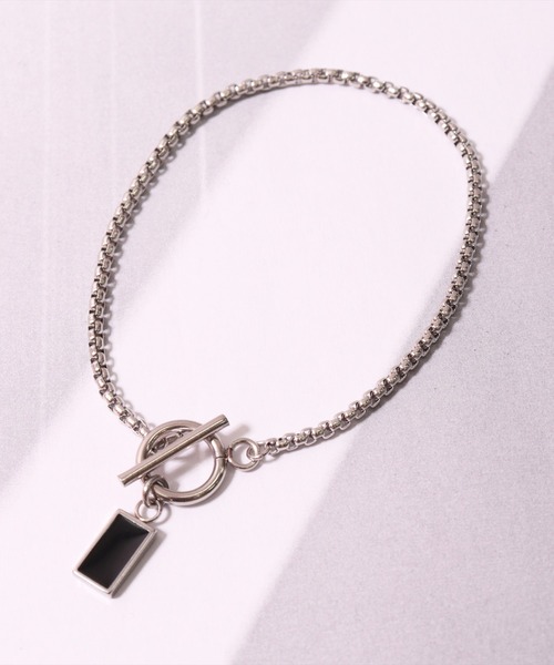 BAYBLO（ベイブロ）の「(BB)【ユニセックス】スクエアトップ ステンレス ベネチアンチェーン ブレスレット（ブレスレット・メンズ・シルバー系その他2/シルバー系その他・FREE/ONE SIZE）」の10枚目の写真