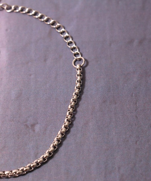 BAYBLO（ベイブロ）の「(BB)【ユニセックス】スクエアトップ ステンレス ベネチアンチェーン ブレスレット（ブレスレット・メンズ・シルバー系その他2/シルバー系その他・FREE/ONE SIZE）」の4枚目の写真