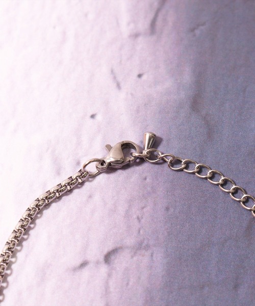 BAYBLO（ベイブロ）の「(BB)【ユニセックス】スクエアトップ ステンレス ベネチアンチェーン ブレスレット（ブレスレット・メンズ・シルバー系その他2/シルバー系その他・FREE/ONE SIZE）」の3枚目の写真