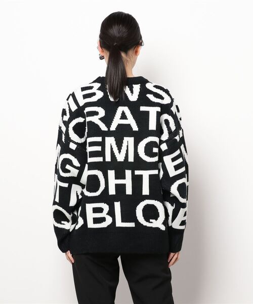 Narcissus（ナルシス）の「【Narcissus】ビッグロゴニット（ニット/セーター・レディース・ブラック/ベージュ・FREE）」の15枚目の写真