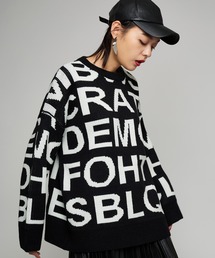 Narcissus | 【Narcissus】ビッグロゴニット(ニット/セーター)