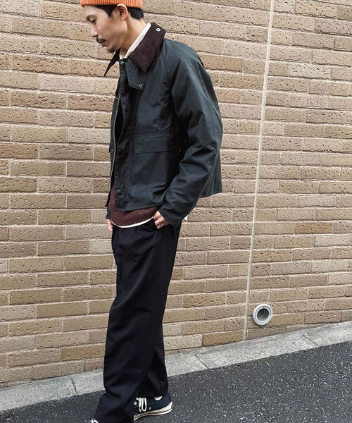 Barbour(バブアー)の「【BARBOUR/バブアー】SPEY オイルドコットン(ブルゾン・メンズ・オリーブ・LARGE/MEDIUM)」の2枚目の写真