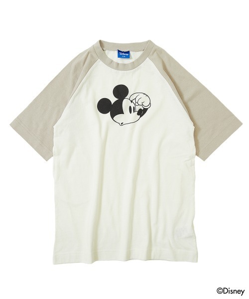 Disney（ディズニー）の「ディズニー ミッキー/ラグランワンピース（ワンピース・キッズ・グレー系その他/スミクロ/サックスブルー・110cm/100cm/120cm/130cm/140cm/150cm/160cm）」の5枚目の写真