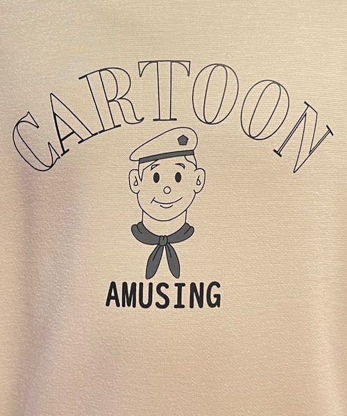 PairPair(ペアペア)の「アソート柄スウェットプルオーバー(ユニセックス)(スウェット・レディース・ダークグリーン/ベージュ/ブルー・フリー)」の10枚目の写真