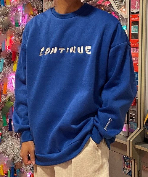 PairPair(ペアペア)の「アソート柄スウェットプルオーバー(ユニセックス)(スウェット・レディース・ダークグリーン/ベージュ/ブルー・フリー)」の9枚目の写真