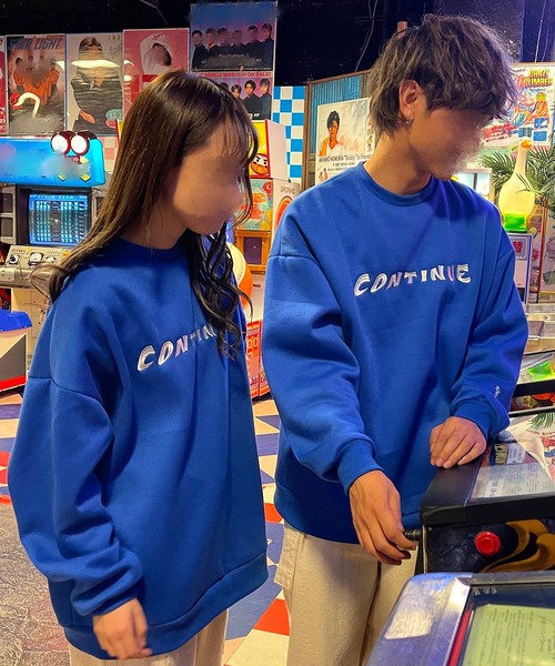 PairPair(ペアペア)の「アソート柄スウェットプルオーバー(ユニセックス)(スウェット・レディース・ダークグリーン/ベージュ/ブルー・フリー)」の13枚目の写真