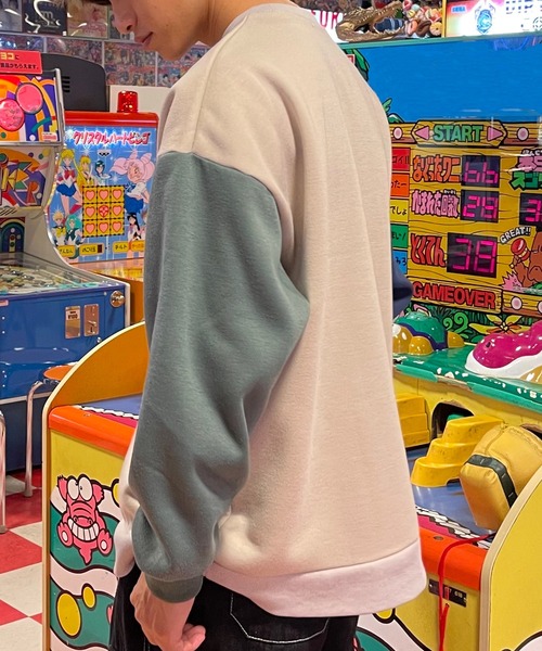 PairPair(ペアペア)の「アソート柄スウェットプルオーバー(ユニセックス)(スウェット・レディース・ダークグリーン/ベージュ/ブルー・フリー)」の11枚目の写真