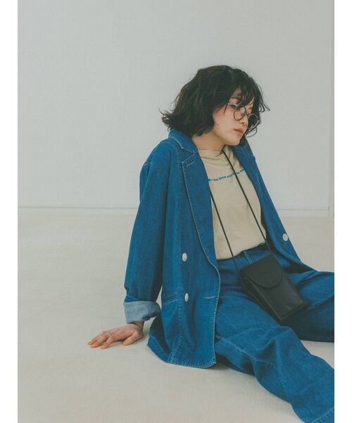 Ungrid(アングリッド)の「デニムルーズジャケット(テーラードジャケット・レディース・ブルー・SMALL/MEDIUM)」の7枚目の写真