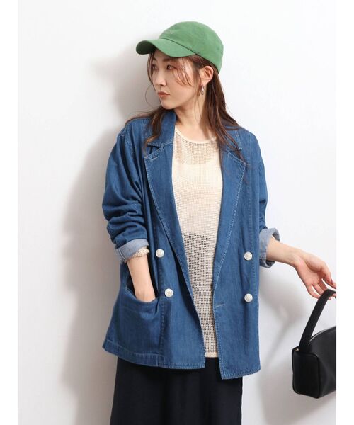 Ungrid(アングリッド)の「デニムルーズジャケット(テーラードジャケット・レディース・ブルー・SMALL/MEDIUM)」の8枚目の写真
