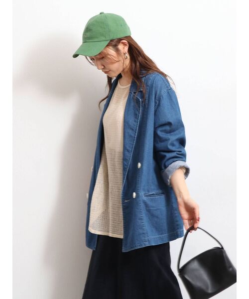 Ungrid(アングリッド)の「デニムルーズジャケット(テーラードジャケット・レディース・ブルー・SMALL/MEDIUM)」の6枚目の写真