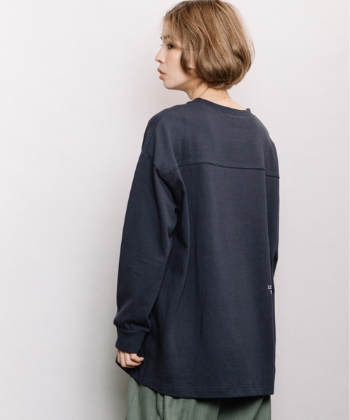 refinedworks（リファインドワークス）の「ヘビーウェイトロゴロンT（Tシャツ/カットソー・レディース・ネイビー/オフホワイト/モカ・FREE）」の11枚目の写真