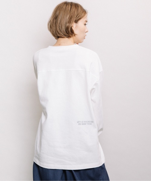 refinedworks（リファインドワークス）の「ヘビーウェイトロゴロンT（Tシャツ/カットソー・レディース・ネイビー/オフホワイト/モカ・FREE）」の16枚目の写真