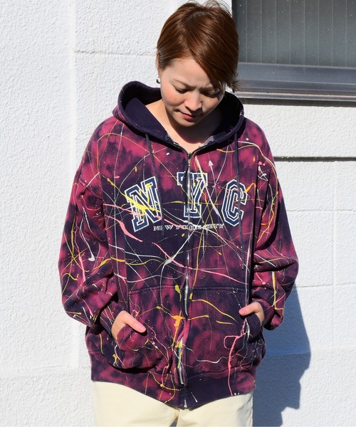 Johnbull Private labo（ジョンブルプライベートラボ）の「【rebear Vintage】ランダムブリーチスウェットパーカー（スウェット・メンズ・その他・FREE）」の5枚目の写真