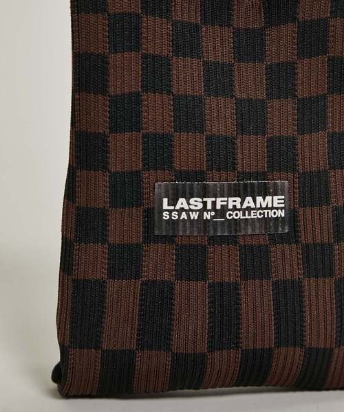 LASTFRAME チェック柄 ニットショルダーバッグMINI LASTFRAME（ラストフレーム）の「【LASTFRAME(ラストフレーム