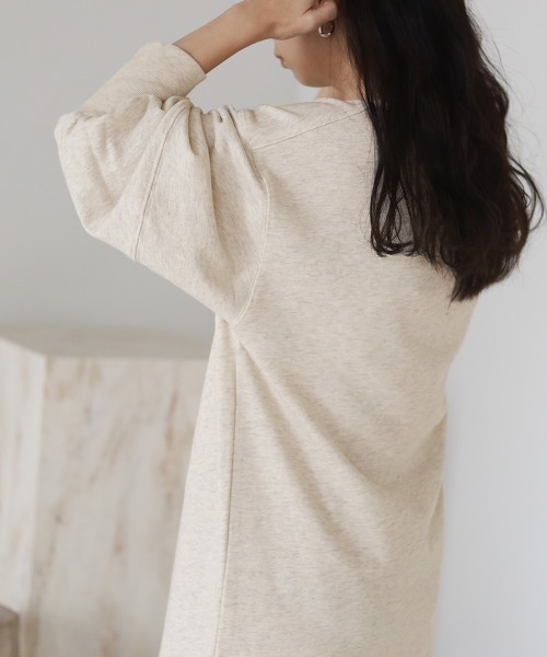 Bab（バブ）の「2WAYマーメイドスウェットワンピース（ワンピース・レディース・杢グレー/チャコールグレー/ライトグリーン・M）」の6枚目の写真