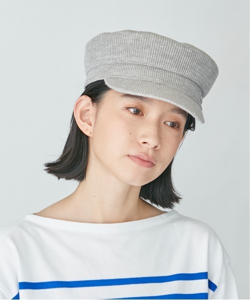 OVERRIDE(オーバーライド)の「OVERRIDE TM E.HEMP MARINE CAP(キャスケット・レディース・ライトベージュ/グレー/ブラック・M/57.5cm)」の3枚目の写真