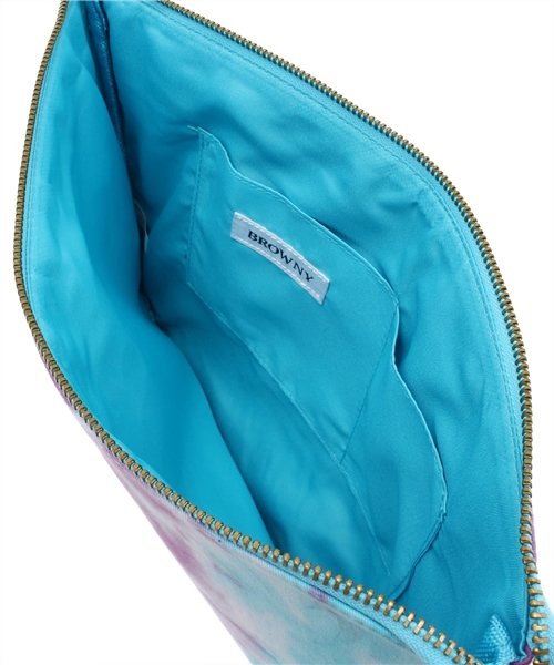 WEGO（ウィゴー）の「WEGO/パターンクラッチバッグ（クラッチバッグ・メンズ・グリーン/パープル・FREE）」の4枚目の写真