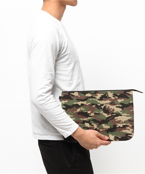 WEGO（ウィゴー）の「WEGO/パターンクラッチバッグ（クラッチバッグ・メンズ・グリーン/パープル・FREE）」の3枚目の写真