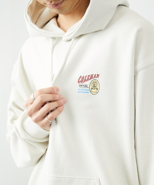 COLEMAN(コールマン)の「Coleman/コールマン Coleman×リド・ブレイク/絵コンテ柄ー/裏毛/パーカー(パーカー・メンズ・グレー/オフホワイト/ブラック/オリーブ・MEDIUM/LARGE)」の8枚目の写真