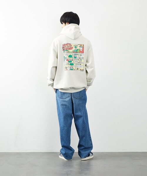 COLEMAN(コールマン)の「Coleman/コールマン Coleman×リド・ブレイク/絵コンテ柄ー/裏毛/パーカー(パーカー・メンズ・グレー/オフホワイト/ブラック/オリーブ・MEDIUM/LARGE)」の9枚目の写真