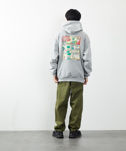 COLEMAN(コールマン)の「Coleman/コールマン Coleman×リド・ブレイク/絵コンテ柄ー/裏毛/パーカー(パーカー・メンズ・グレー/オフホワイト/ブラック/オリーブ・MEDIUM/LARGE)」の12枚目の写真