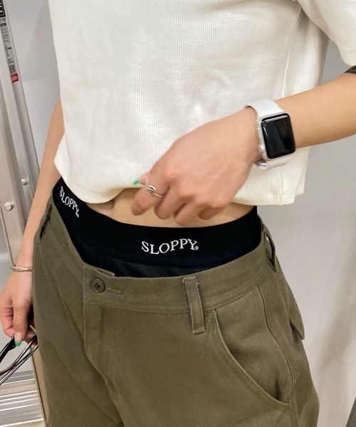 WHO'S WHO gallery(フーズフーギャラリー)の「【SLOPPY/スロッピー】ハーフレギンス(レギンス/スパッツ・レディース・ダークグリーン/ブラック/ネイビー・FREE)」の2枚目の写真