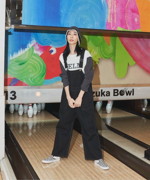 Auntie Rosa Holiday（アンティローザホリデー）の「オーバーサイズサロペット / サイズ展開あり（サロペット/オーバーオール・レディース・ブラック/アイボリー・MEDIUM/SMALL）」の3枚目の写真