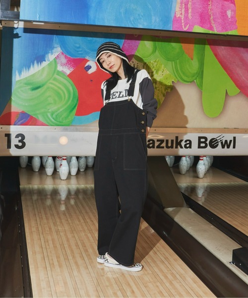 Auntie Rosa Holiday（アンティローザホリデー）の「オーバーサイズサロペット / サイズ展開あり（サロペット/オーバーオール・レディース・ブラック/アイボリー・MEDIUM/SMALL）」の5枚目の写真