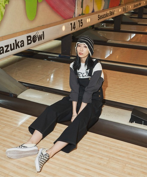 Auntie Rosa Holiday（アンティローザホリデー）の「オーバーサイズサロペット / サイズ展開あり（サロペット/オーバーオール・レディース・ブラック/アイボリー・MEDIUM/SMALL）」の17枚目の写真