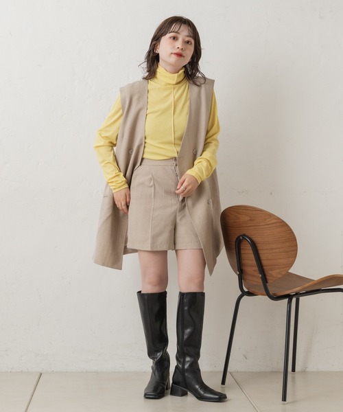 Kastane（カスタネ）の「ハイネックストレッチインナー（シャツ/ブラウス・レディース・イエロー/アイボリー/グリーン・FREE）」の19枚目の写真